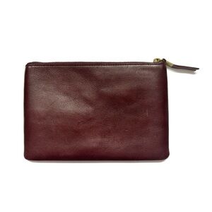 Madewell Pouch Clutch in Burgundy/Maroon